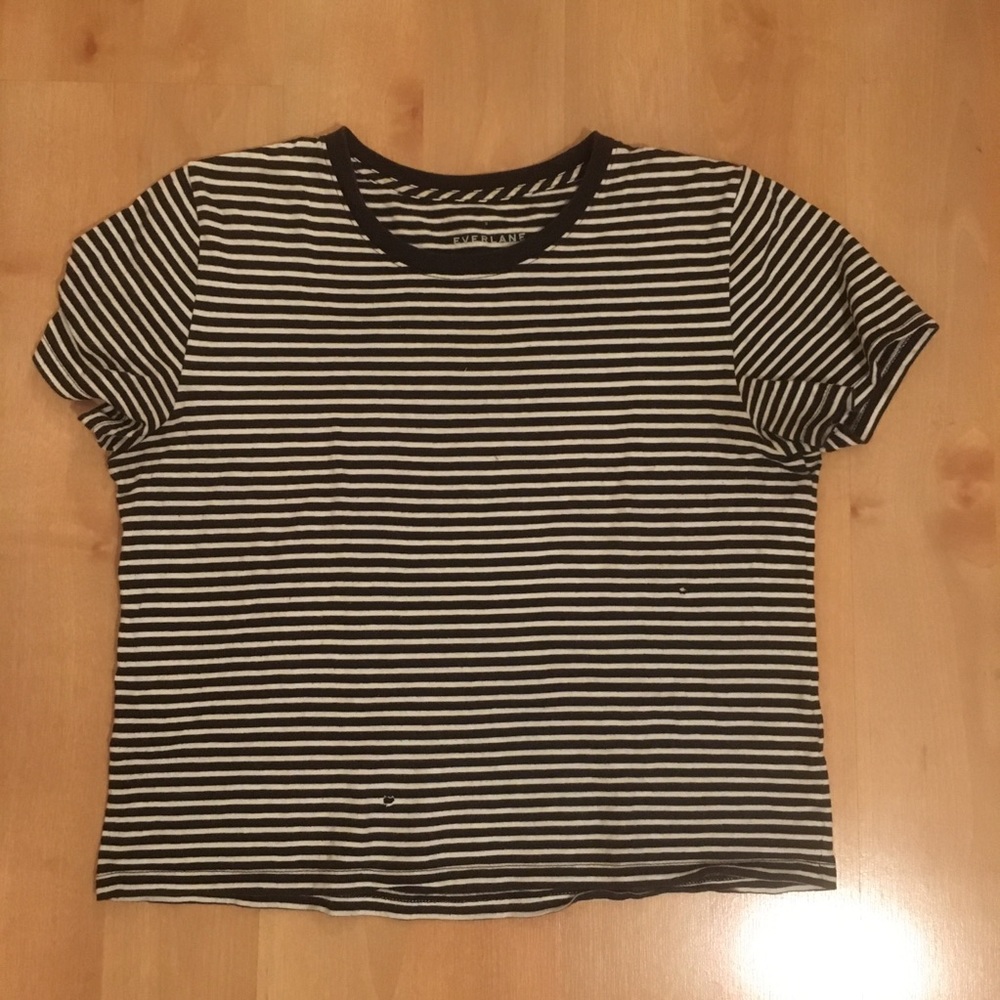 Everlane Cotton Boxy Striped Tee
